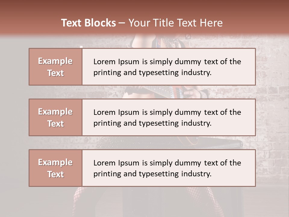 Female Punk Rock PowerPoint Template