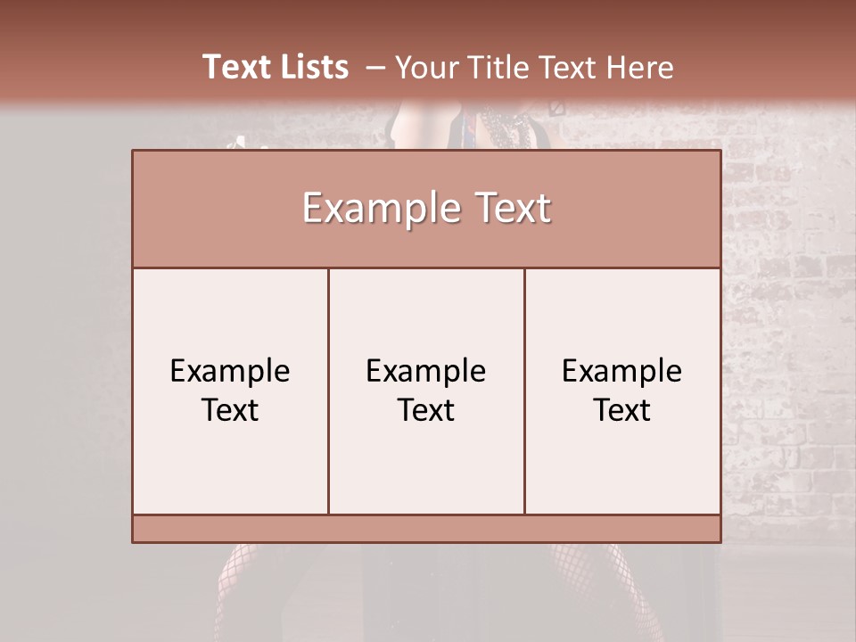 Female Punk Rock PowerPoint Template