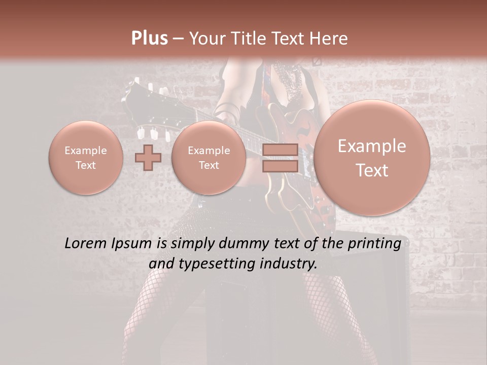 Female Punk Rock PowerPoint Template