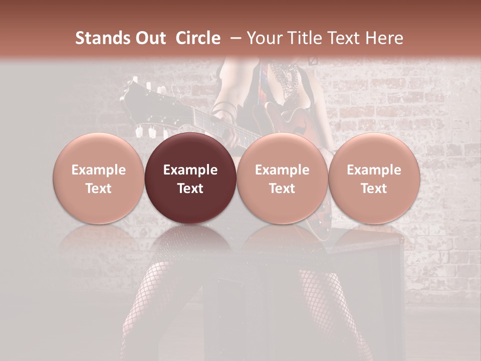 Female Punk Rock PowerPoint Template