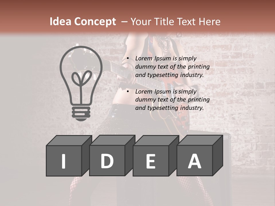 Female Punk Rock PowerPoint Template