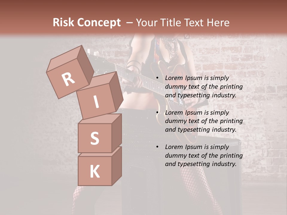 Female Punk Rock PowerPoint Template