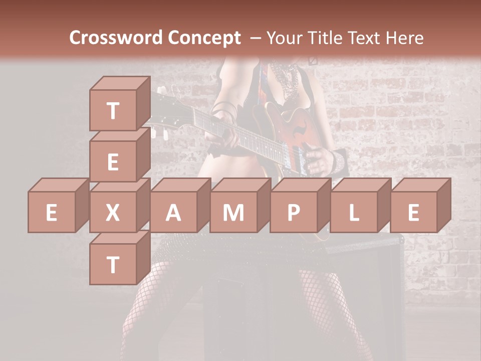 Female Punk Rock PowerPoint Template