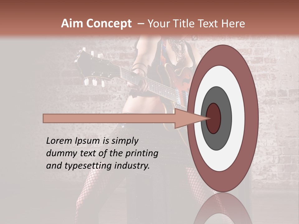 Female Punk Rock PowerPoint Template