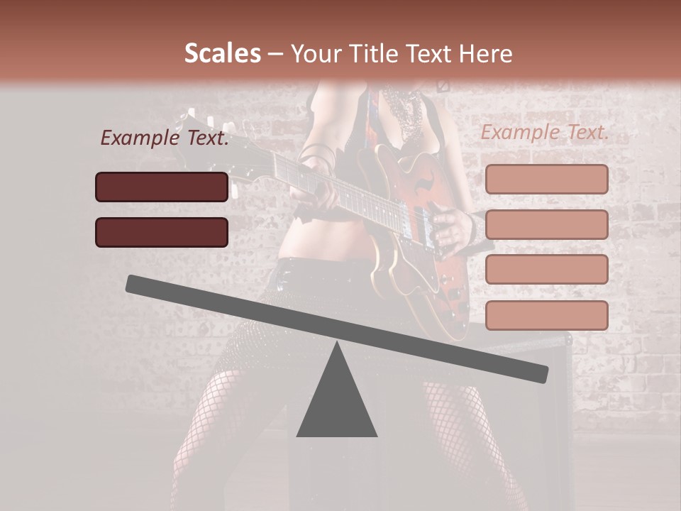 Female Punk Rock PowerPoint Template