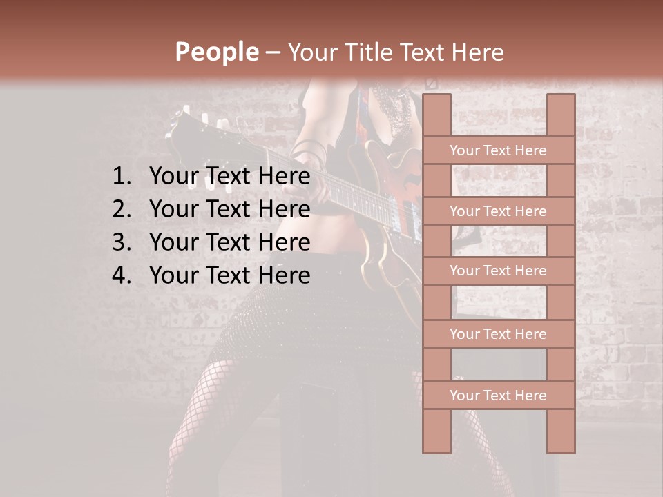 Female Punk Rock PowerPoint Template