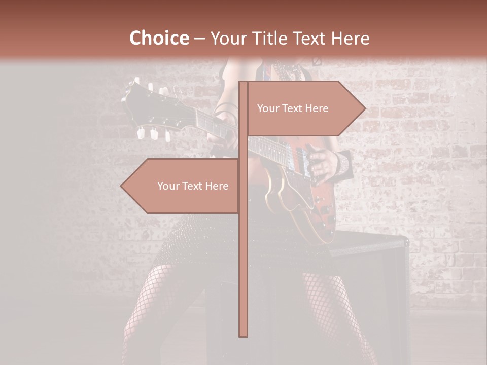 Female Punk Rock PowerPoint Template