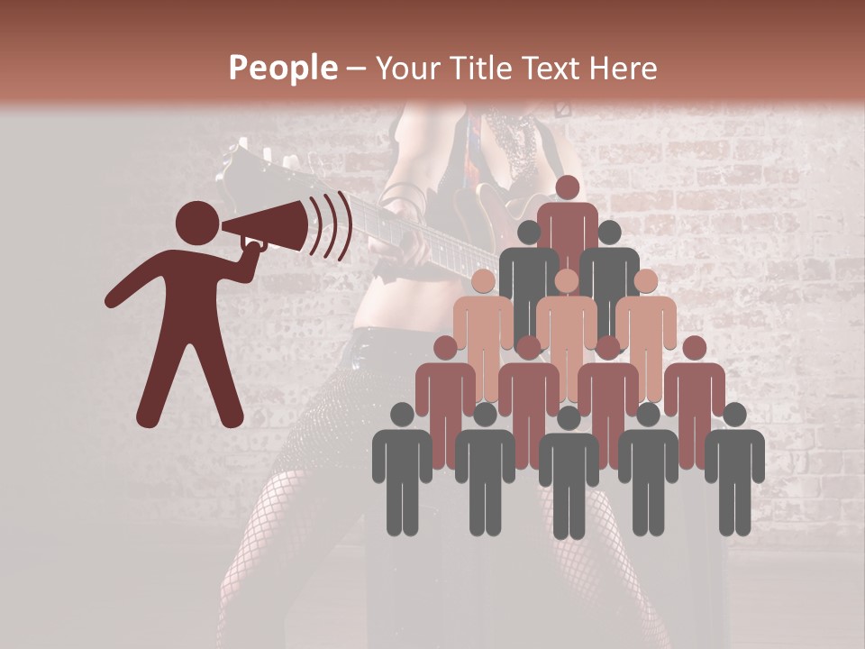 Female Punk Rock PowerPoint Template