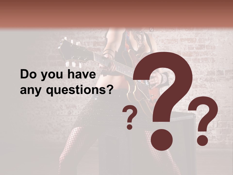 Female Punk Rock PowerPoint Template