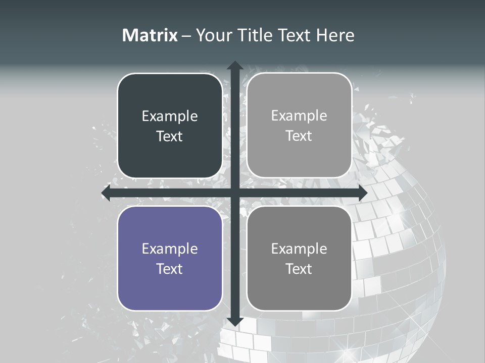 Exploding Disco Ball PowerPoint Template