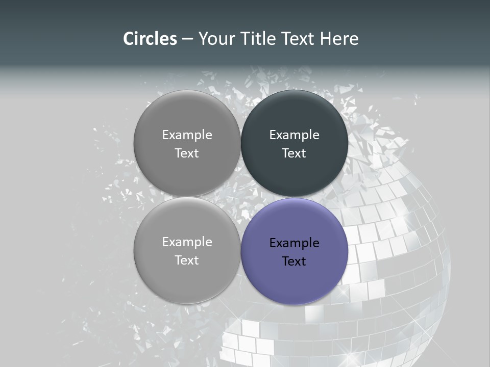 Exploding Disco Ball PowerPoint Template