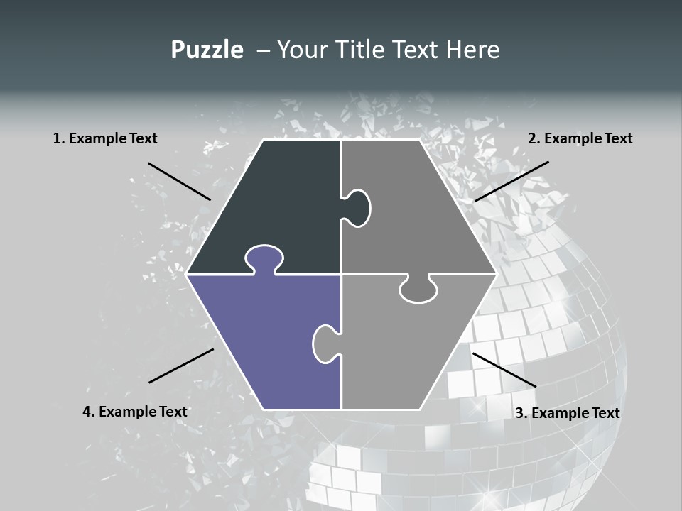 Exploding Disco Ball PowerPoint Template