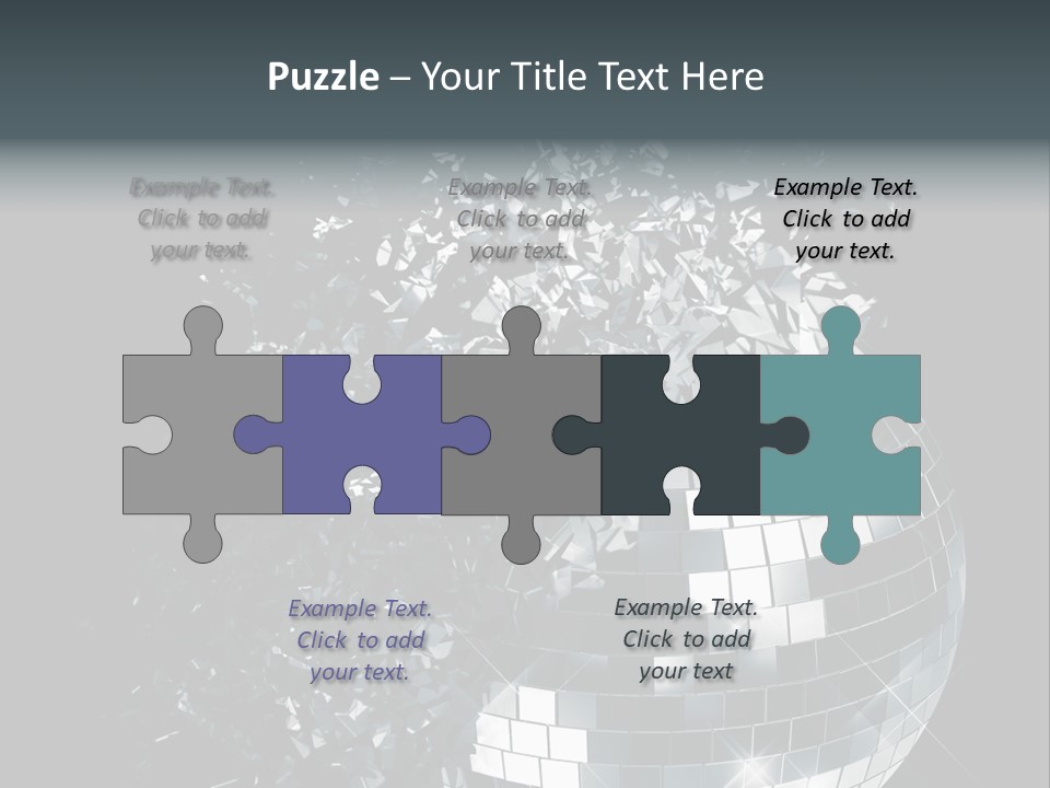 Exploding Disco Ball PowerPoint Template