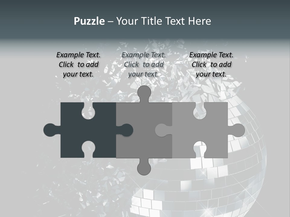 Exploding Disco Ball PowerPoint Template