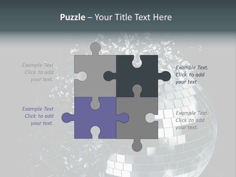 Exploding Disco Ball PowerPoint Template