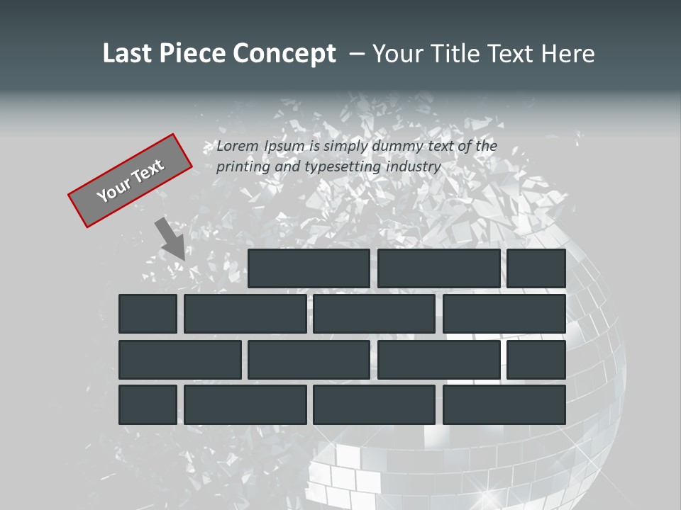 Exploding Disco Ball PowerPoint Template