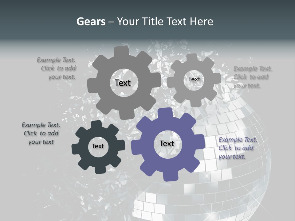 Exploding Disco Ball PowerPoint Template