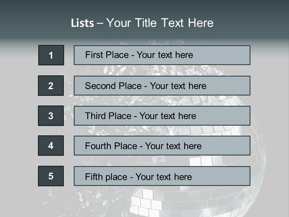 Exploding Disco Ball PowerPoint Template