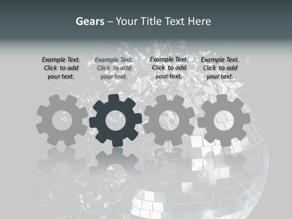 Exploding Disco Ball PowerPoint Template