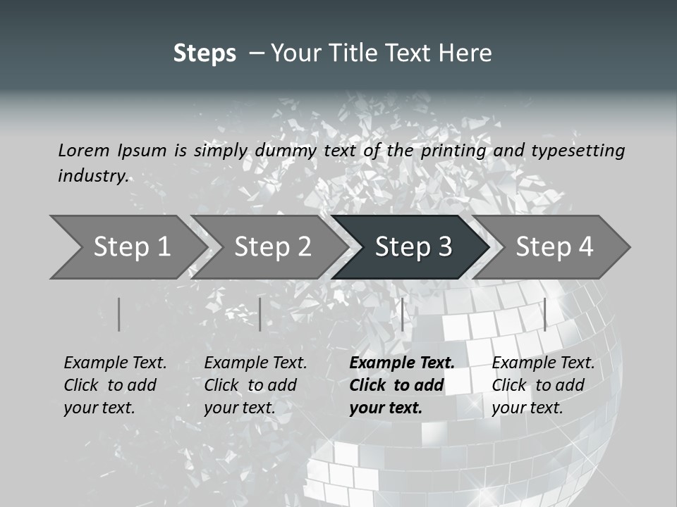 Exploding Disco Ball PowerPoint Template