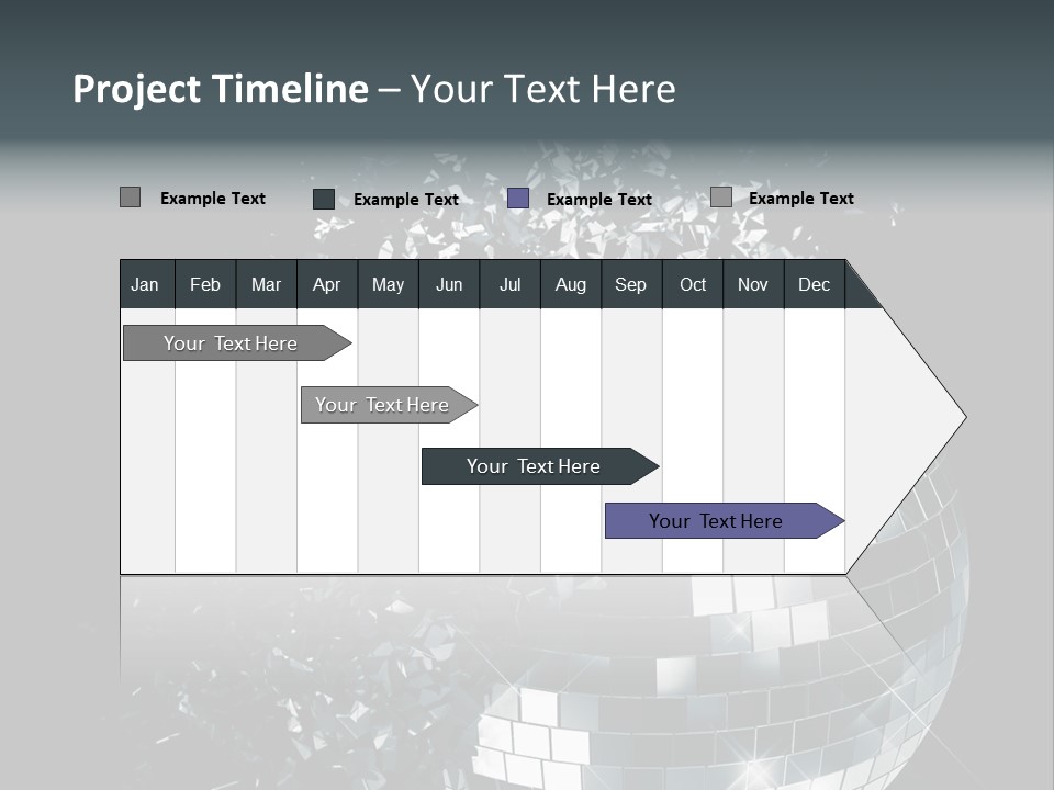 Exploding Disco Ball PowerPoint Template