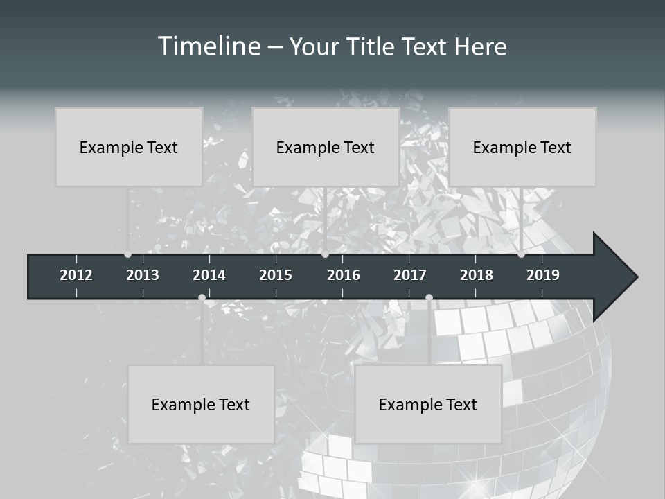 Exploding Disco Ball PowerPoint Template