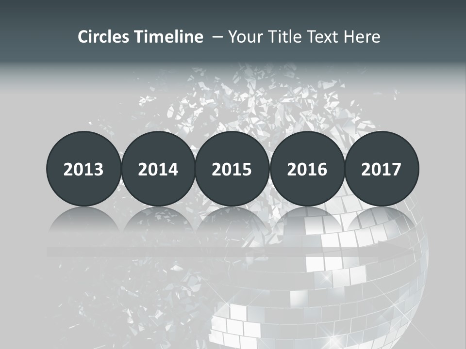 Exploding Disco Ball PowerPoint Template