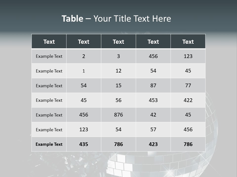 Exploding Disco Ball PowerPoint Template