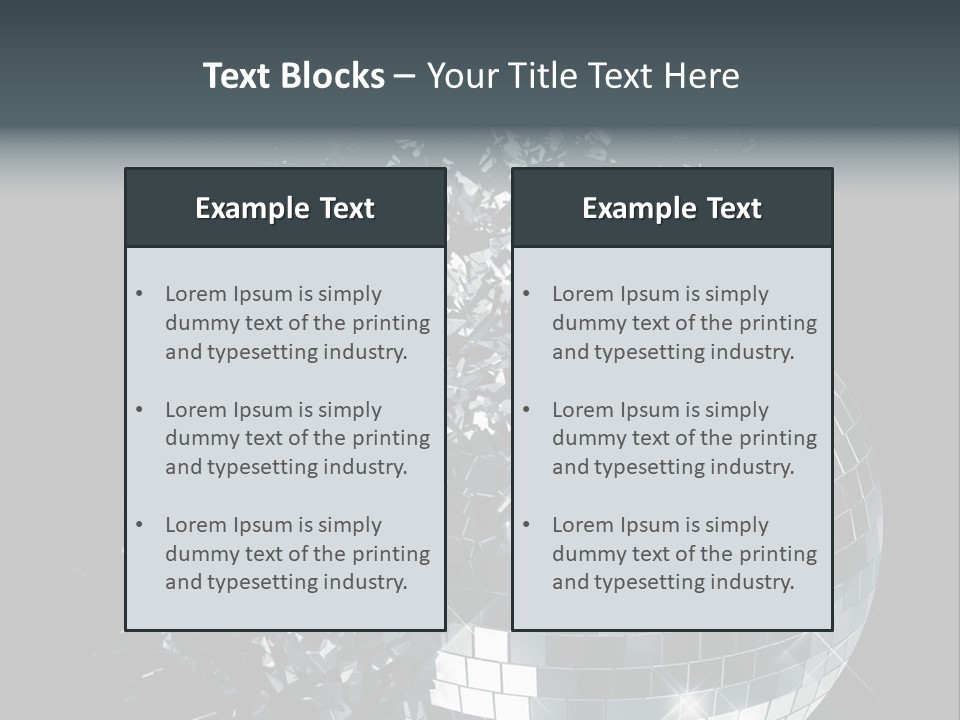 Exploding Disco Ball PowerPoint Template