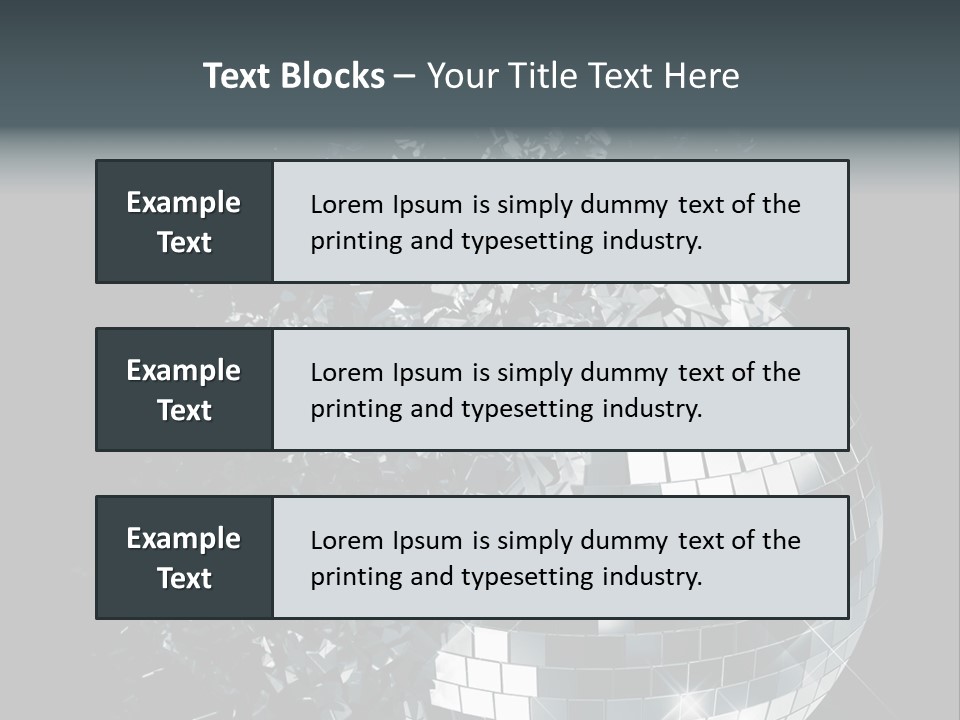 Exploding Disco Ball PowerPoint Template