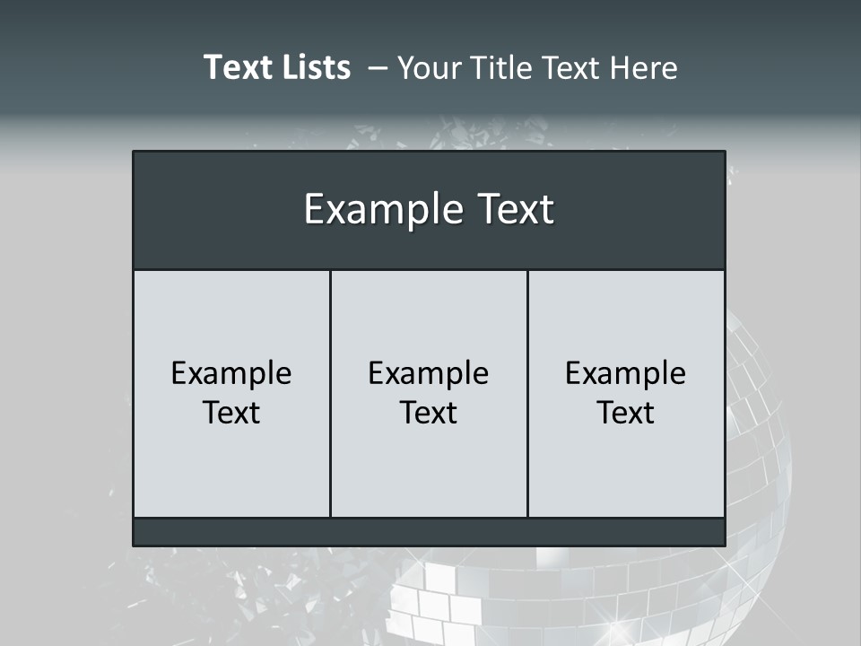 Exploding Disco Ball PowerPoint Template