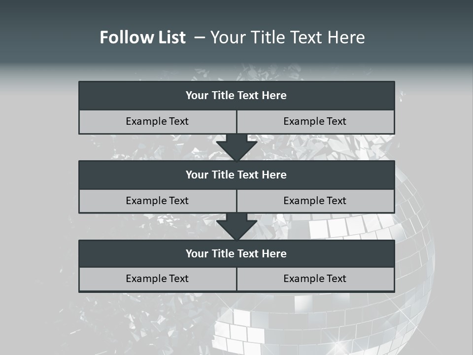 Exploding Disco Ball PowerPoint Template
