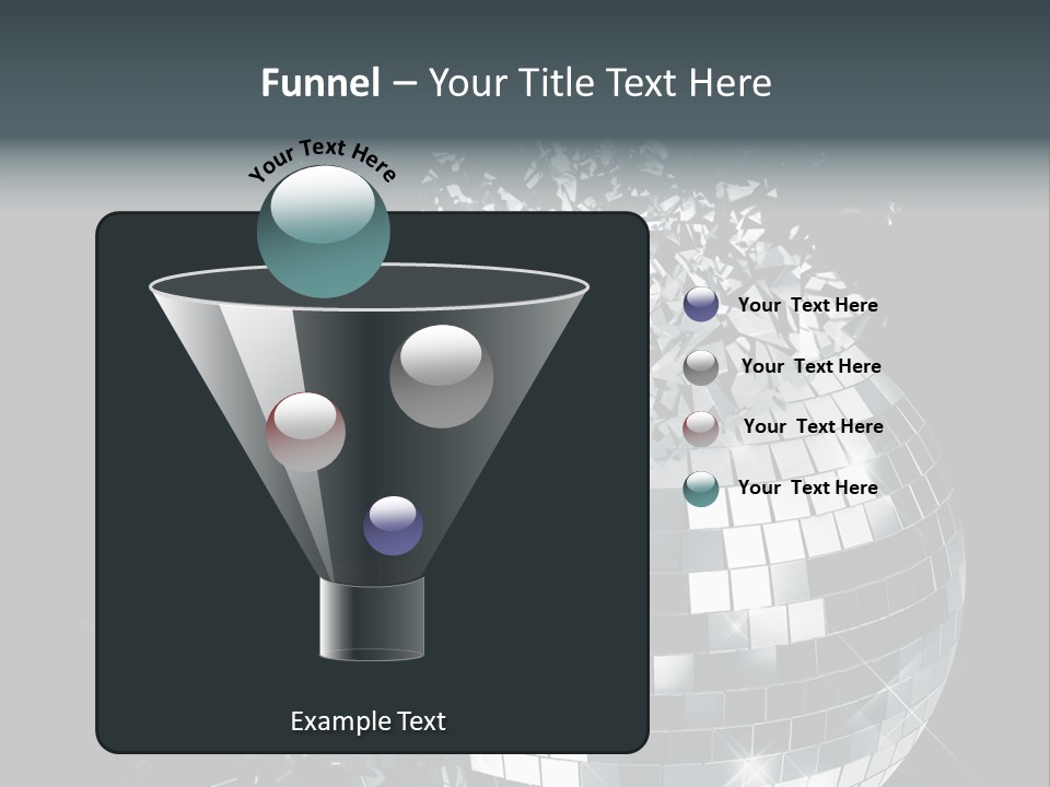 Exploding Disco Ball PowerPoint Template