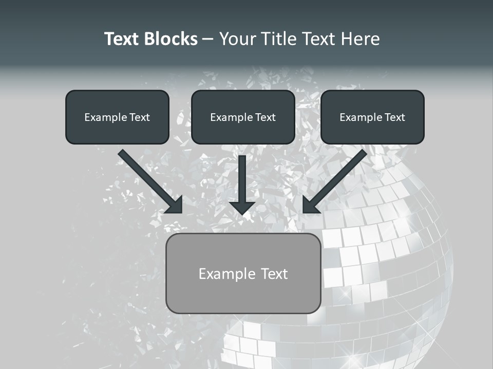 Exploding Disco Ball PowerPoint Template