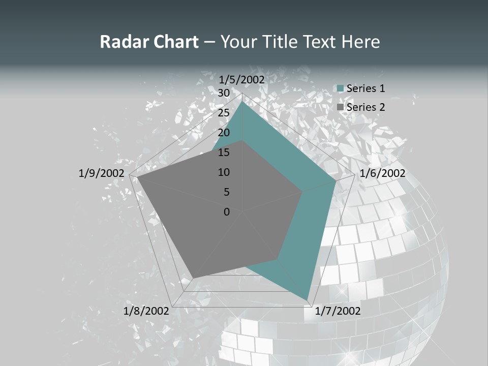 Exploding Disco Ball PowerPoint Template