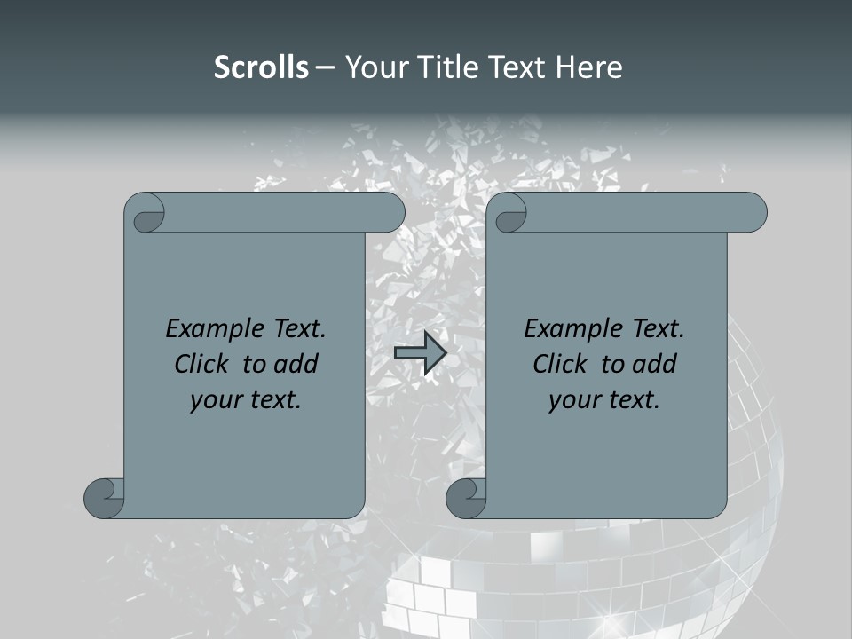 Exploding Disco Ball PowerPoint Template
