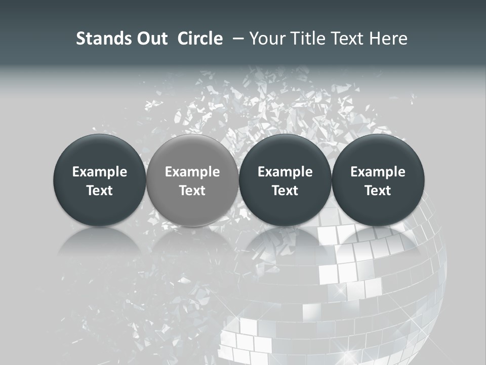 Exploding Disco Ball PowerPoint Template