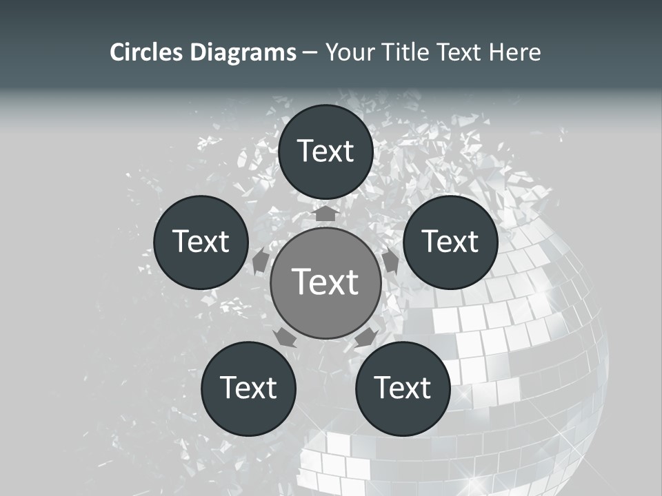 Exploding Disco Ball PowerPoint Template