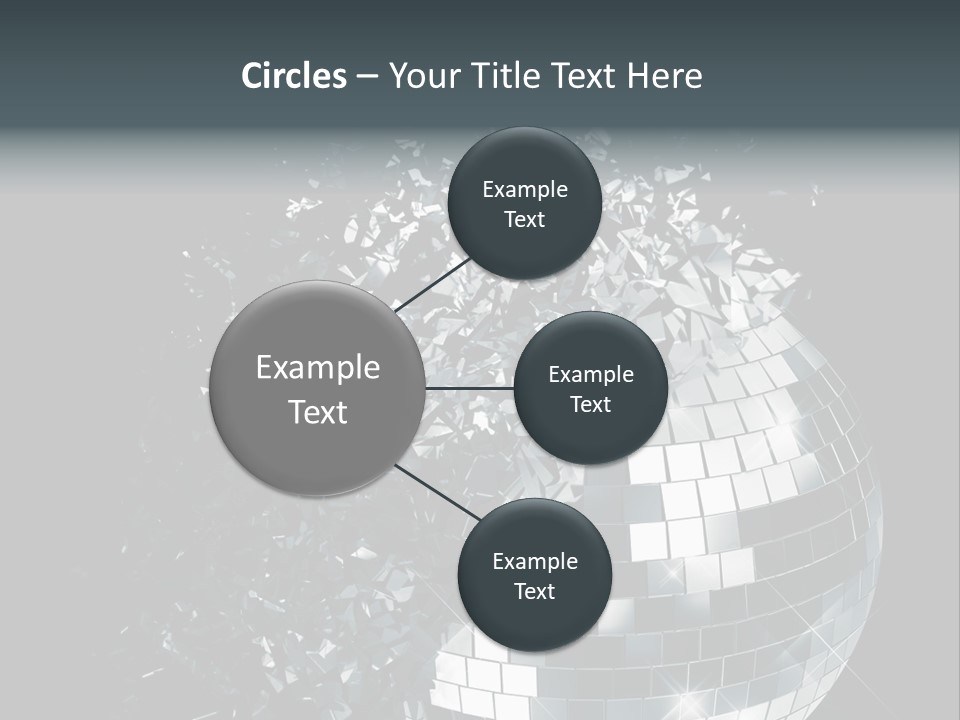 Exploding Disco Ball PowerPoint Template