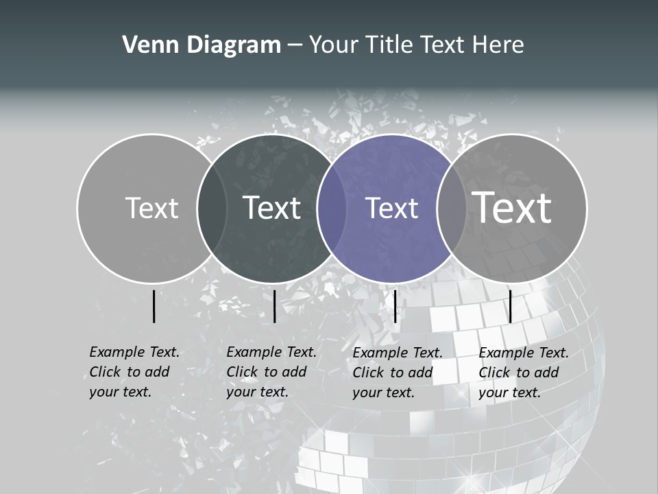 Exploding Disco Ball PowerPoint Template