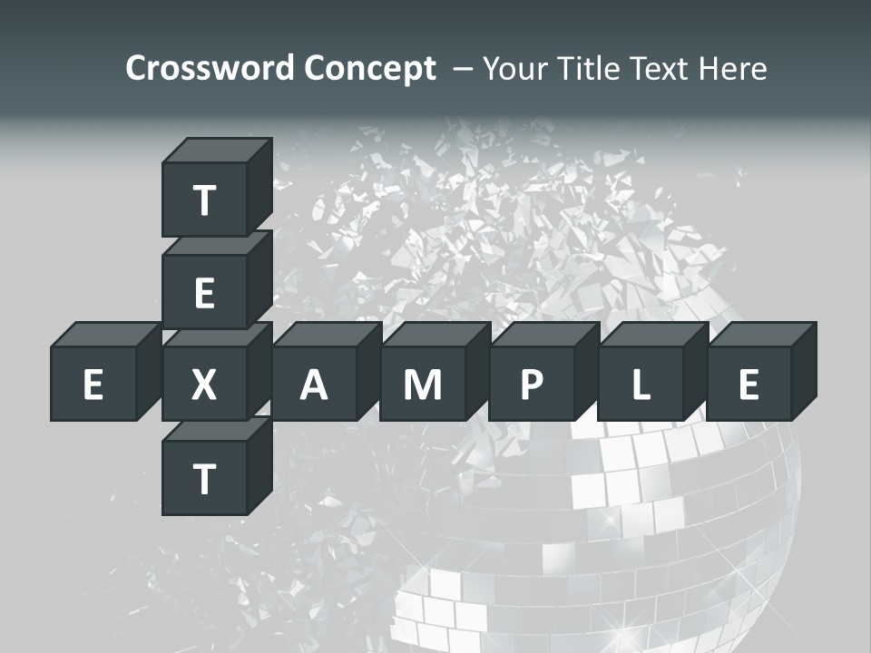 Exploding Disco Ball PowerPoint Template