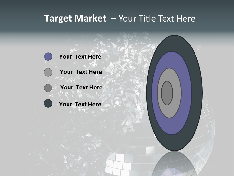 Exploding Disco Ball PowerPoint Template