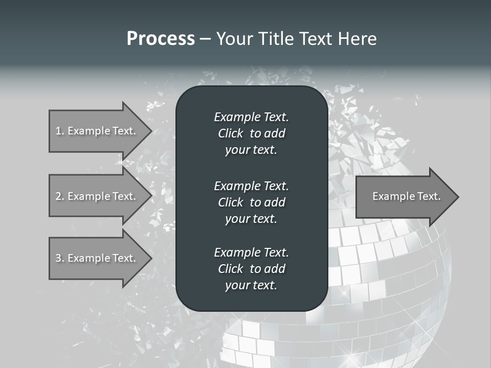 Exploding Disco Ball PowerPoint Template