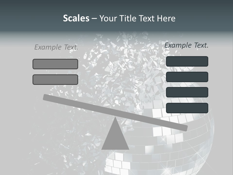 Exploding Disco Ball PowerPoint Template