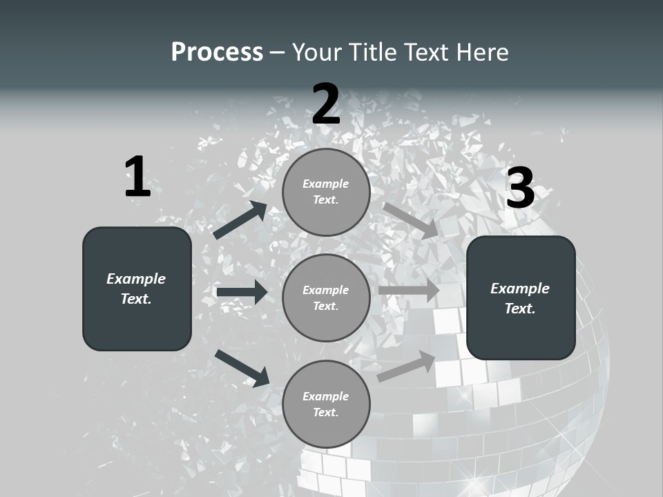 Exploding Disco Ball PowerPoint Template