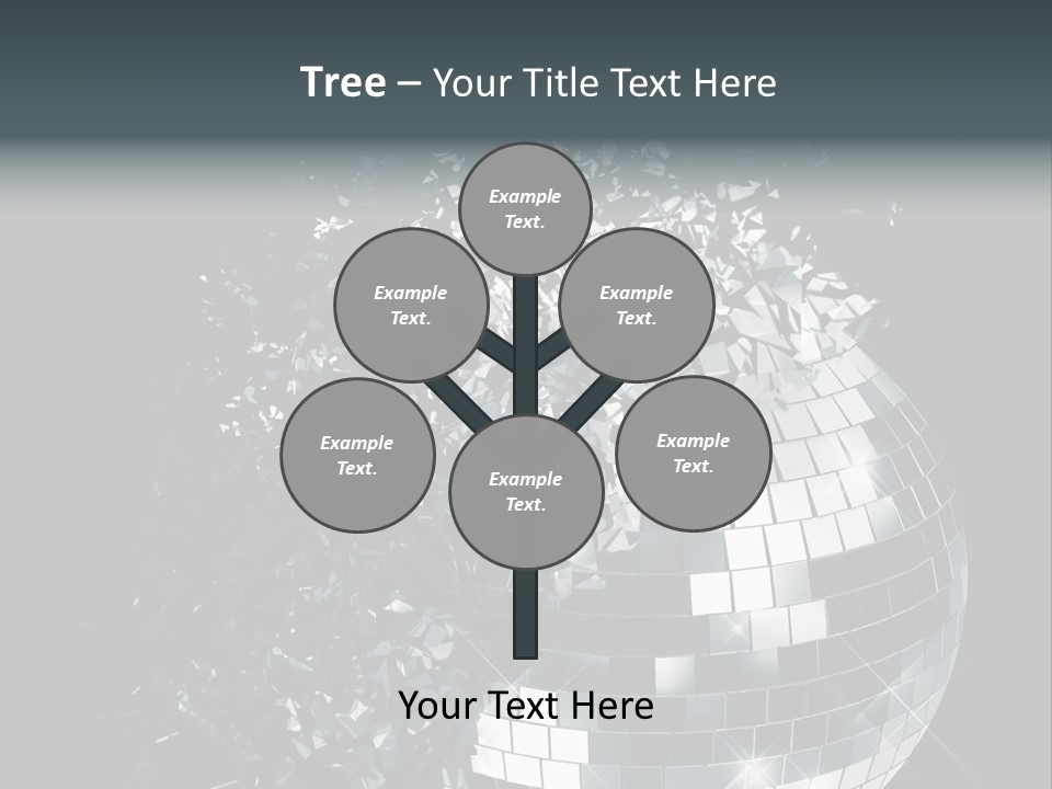 Exploding Disco Ball PowerPoint Template