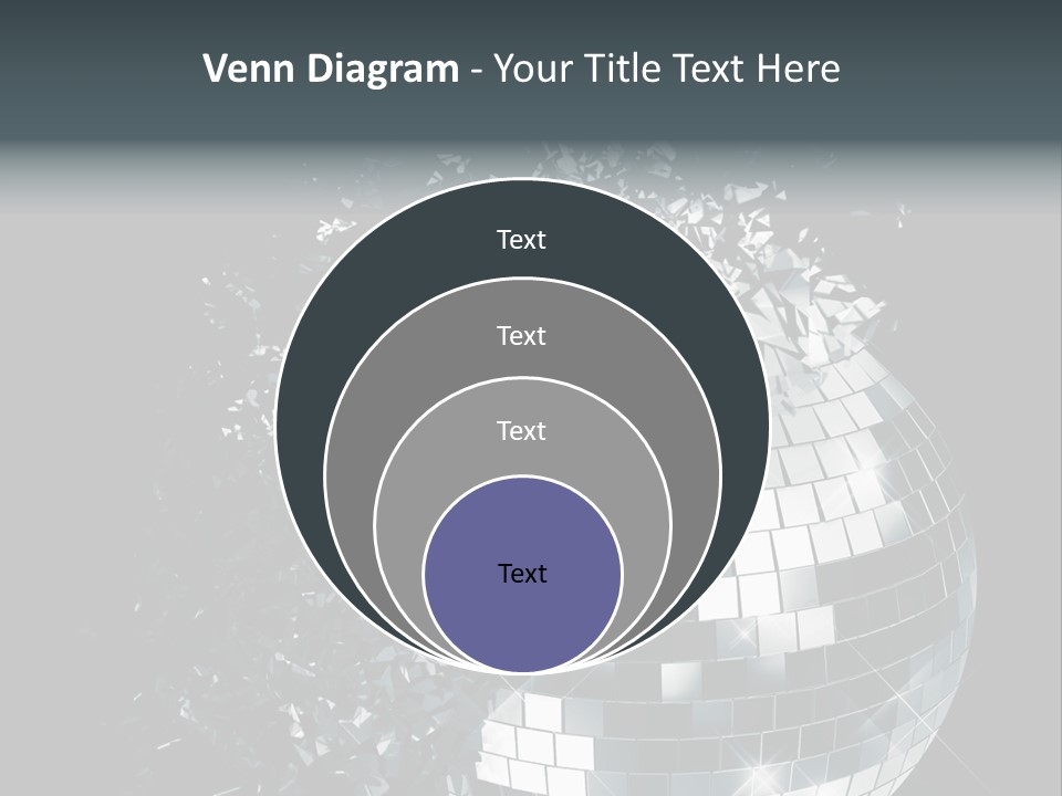 Exploding Disco Ball PowerPoint Template