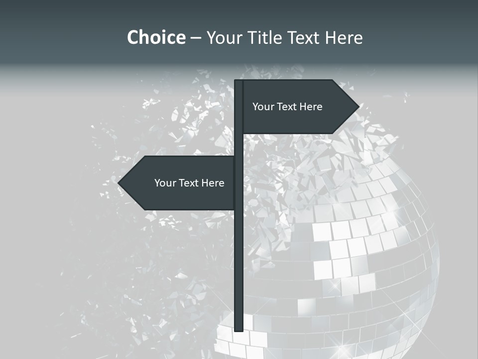 Exploding Disco Ball PowerPoint Template