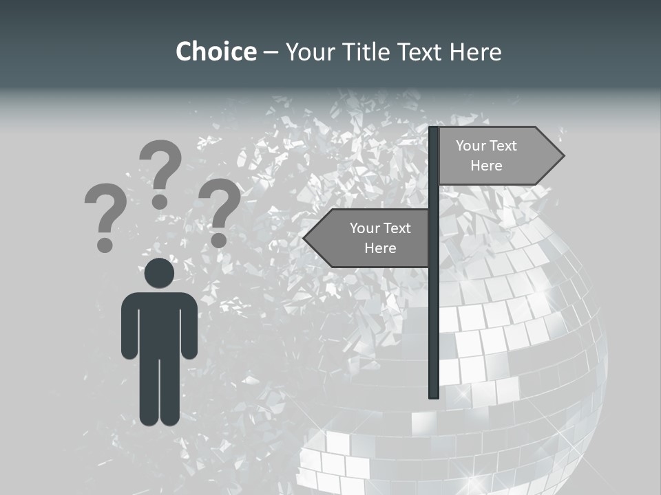 Exploding Disco Ball PowerPoint Template