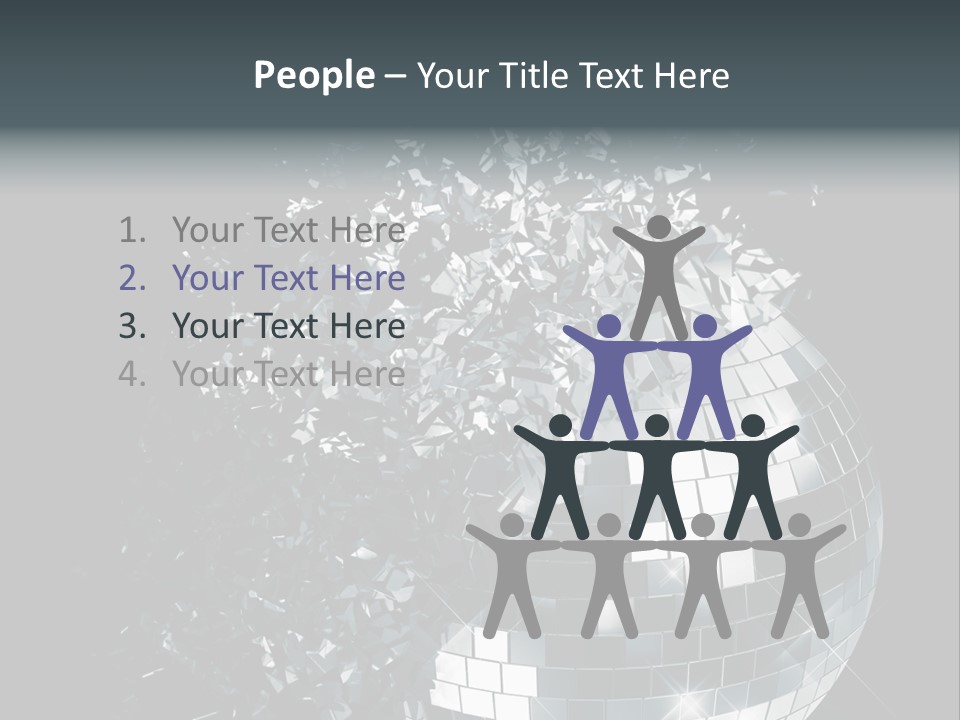 Exploding Disco Ball PowerPoint Template